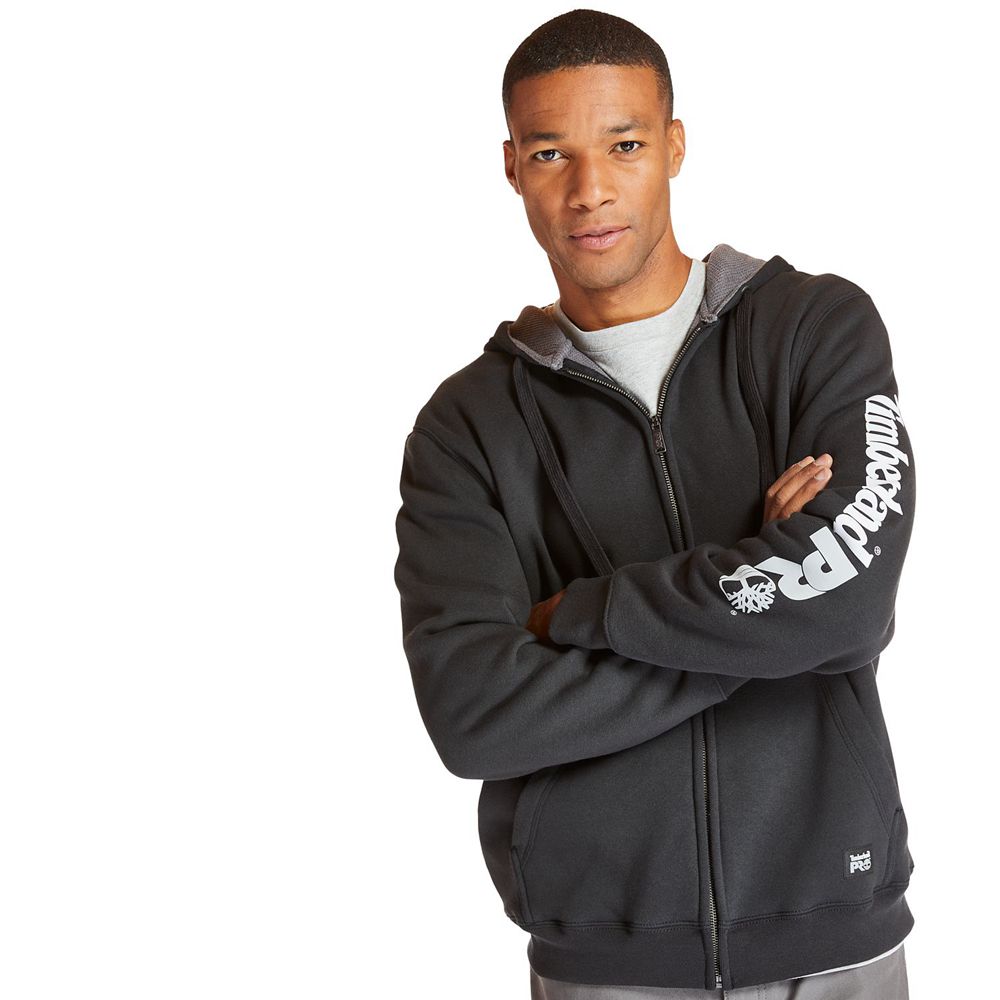 Sudadera Timberland Hombre Pro® Big & Tall Hood Honcho Full-Zip Hoodie Negras - Chile HLA-083914